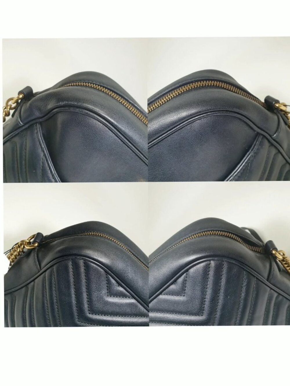 Authentic Gucci GG Marmont Small Camera Bag Black Leather Matelassé Crossbody - Picture 4 of 11